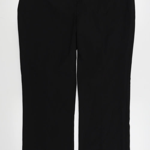 Papaya Womens Black   Trousers  Size 14 L27 in