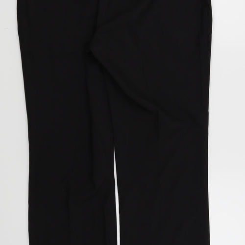 Papaya Womens Black   Trousers  Size 14 L27 in