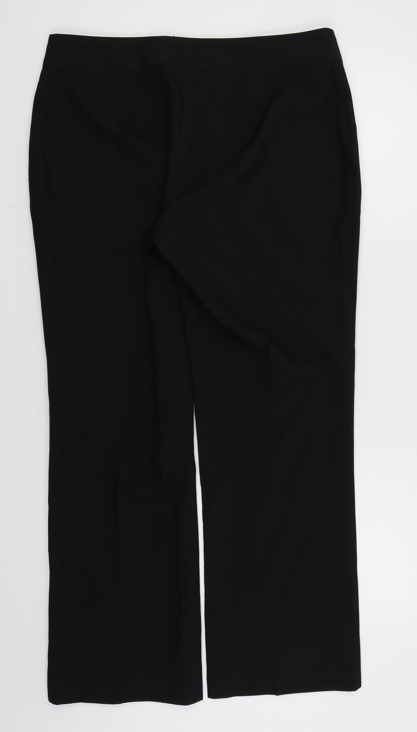 Papaya Womens Black   Trousers  Size 14 L27 in