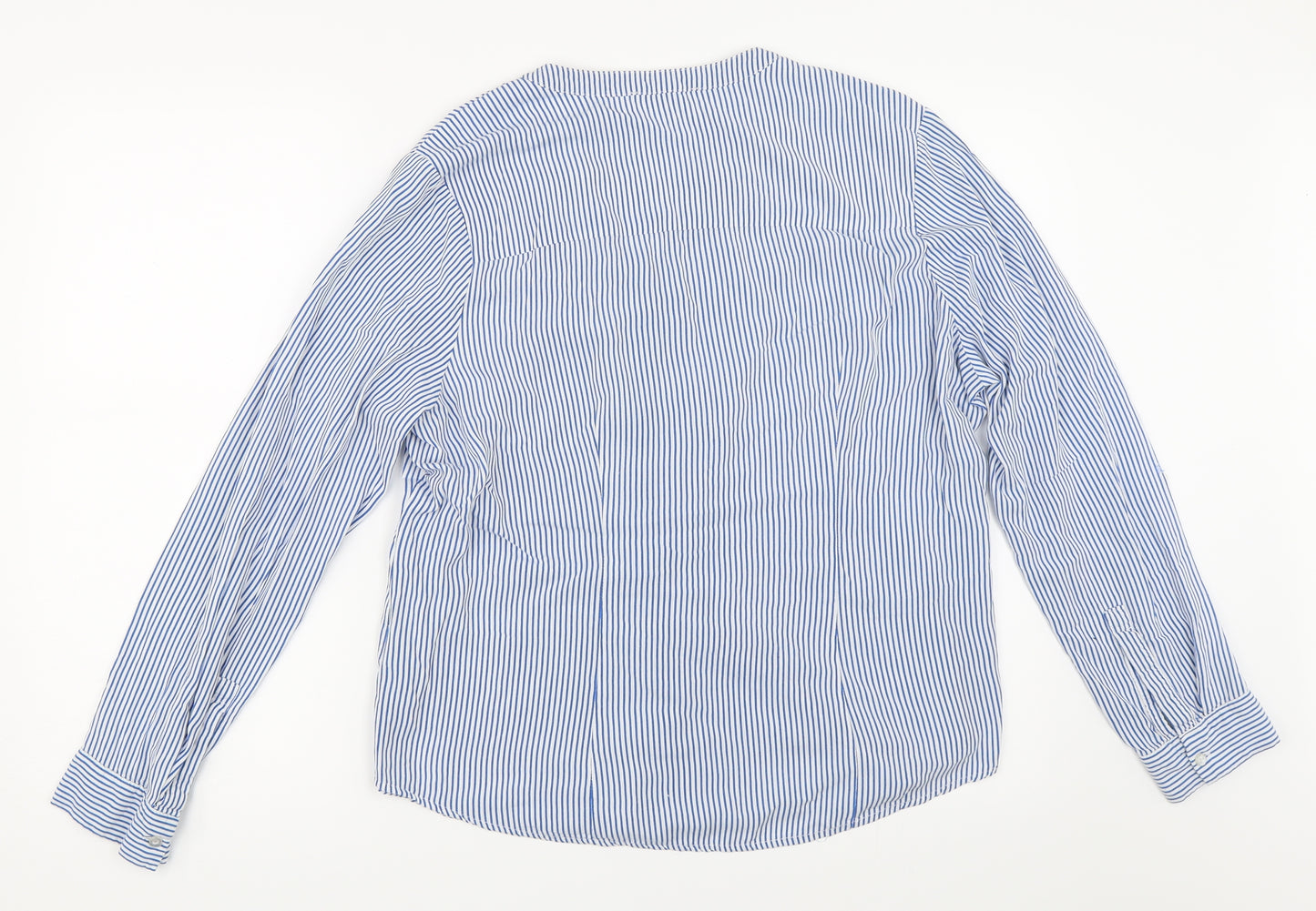 Primark Womens Blue Striped  Basic Button-Up Size 18