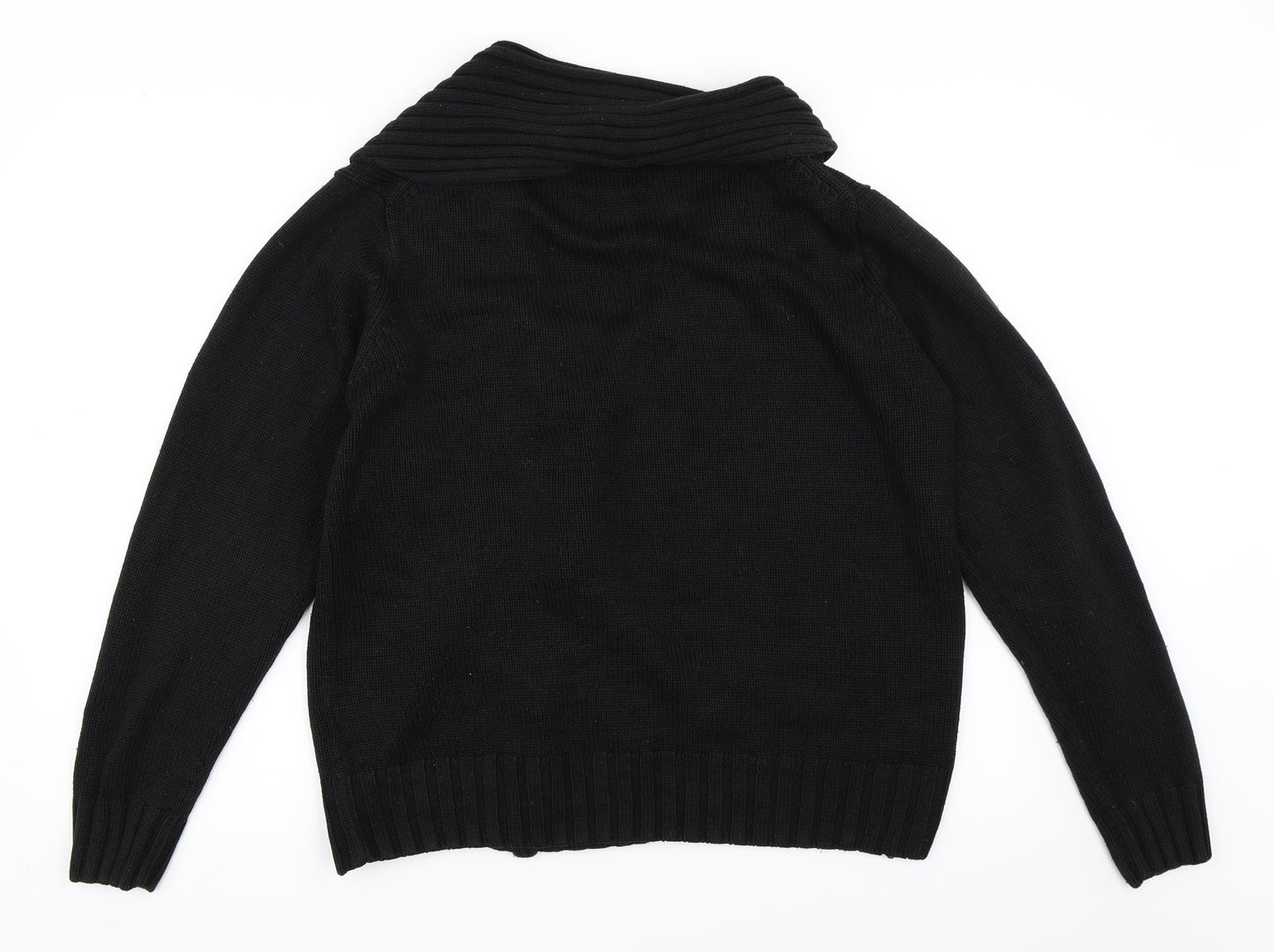 Hope N' Life Womens Black   Full Zip Jumper Size L