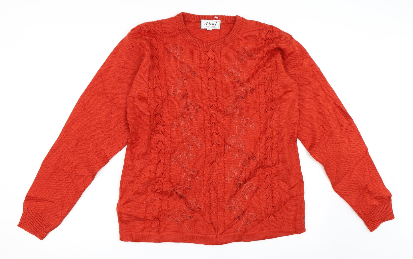 Akal Womens Red   Pullover Jumper Size M