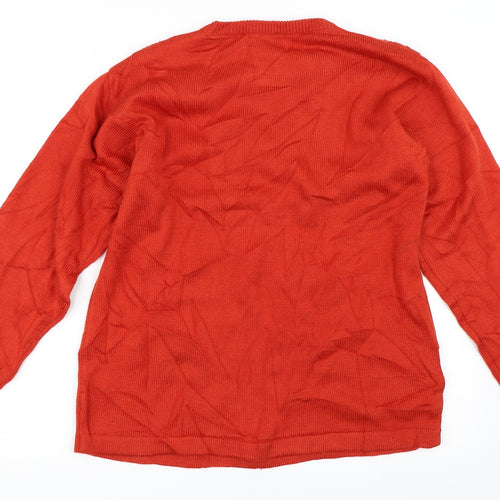 Akal Womens Red   Pullover Jumper Size M
