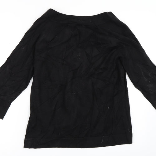 Per Una Womens Black   Cardigan Jumper Size 14