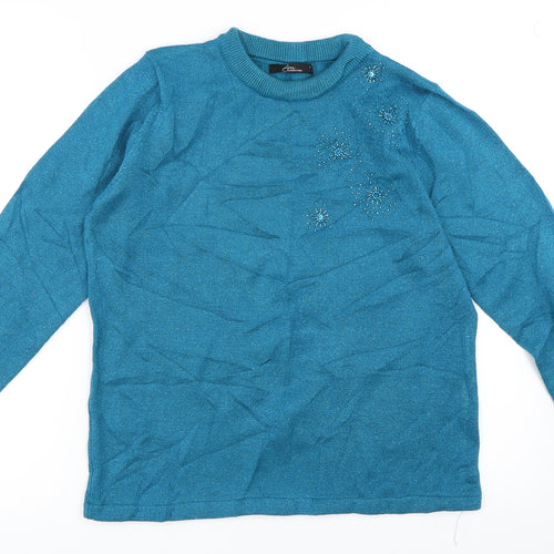 BM  Womens Blue   Pullover Jumper Size S