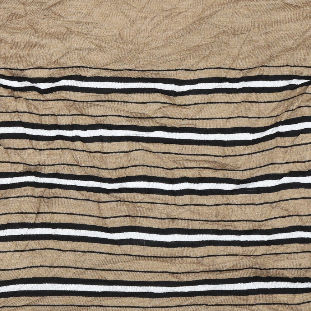 NEXT Womens Beige Striped  Pullover Jumper Size 18