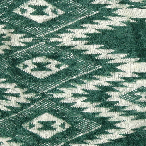 Sophyline Womens Green Geometric  Pullover Jumper Size M