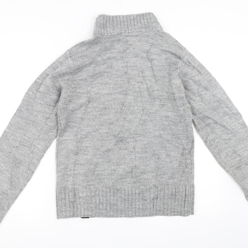 Ambrose & Jackson Mens Grey   Henley Jumper Size S