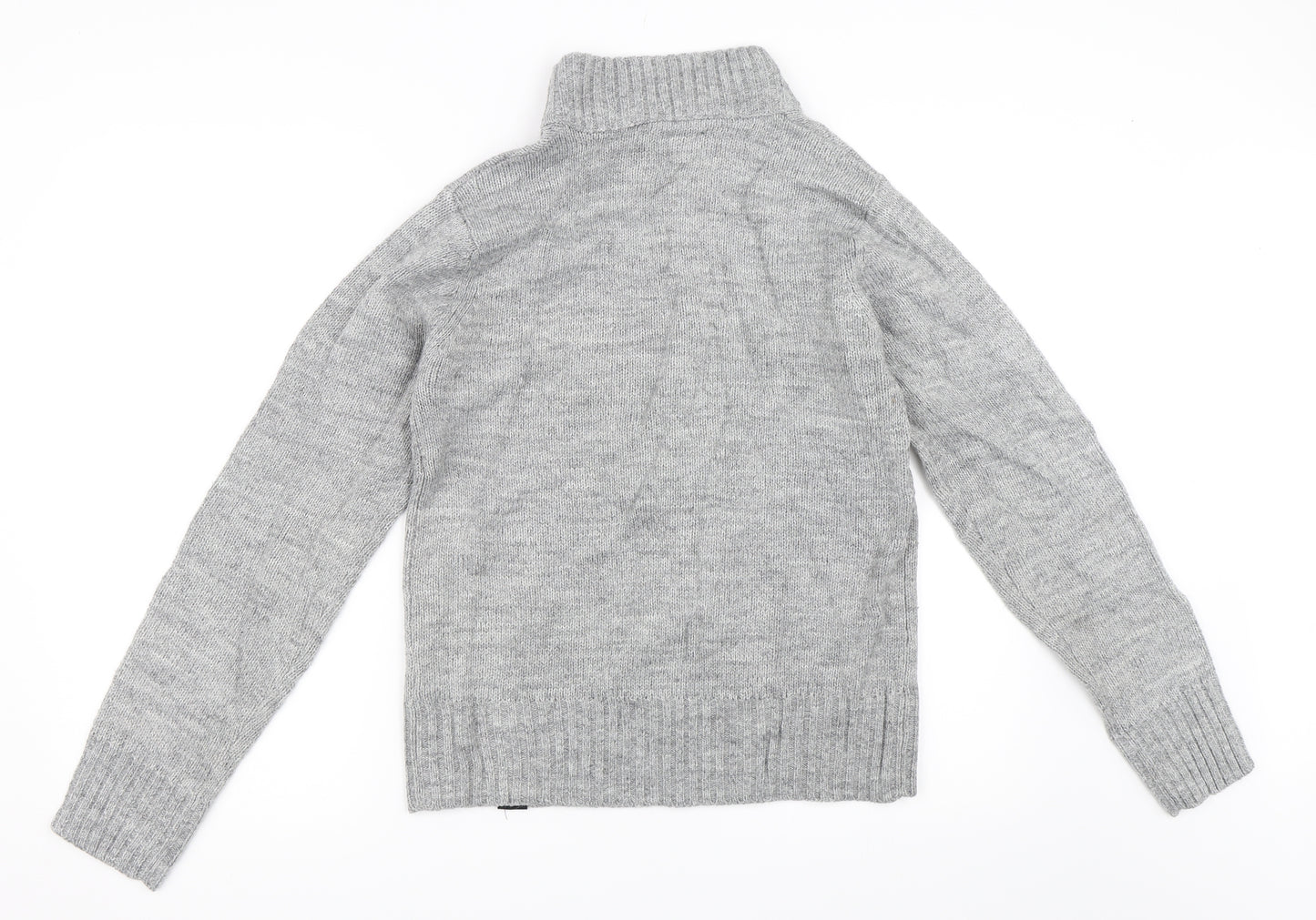 Ambrose & Jackson Mens Grey   Henley Jumper Size S
