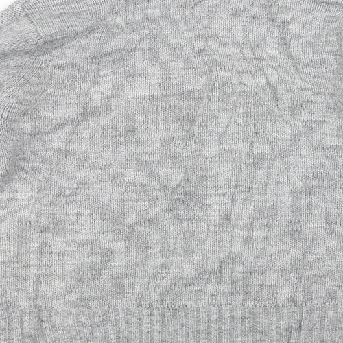 Ambrose & Jackson Mens Grey   Henley Jumper Size S