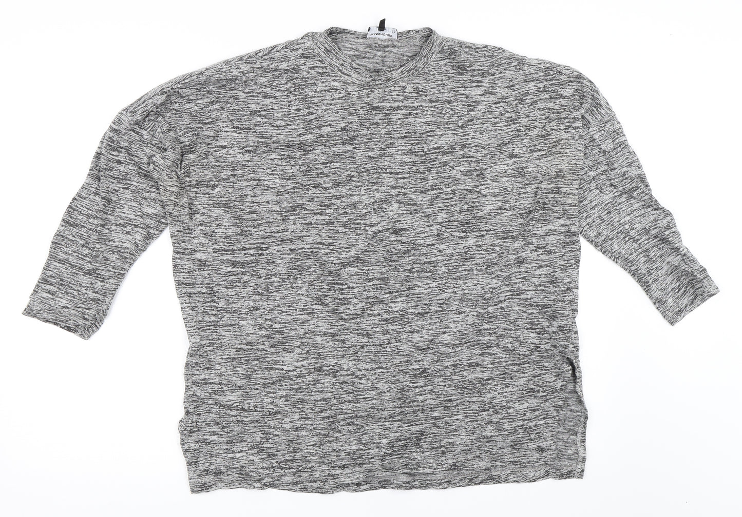 Warehouse Womens Grey   Pullover Jumper Size 12