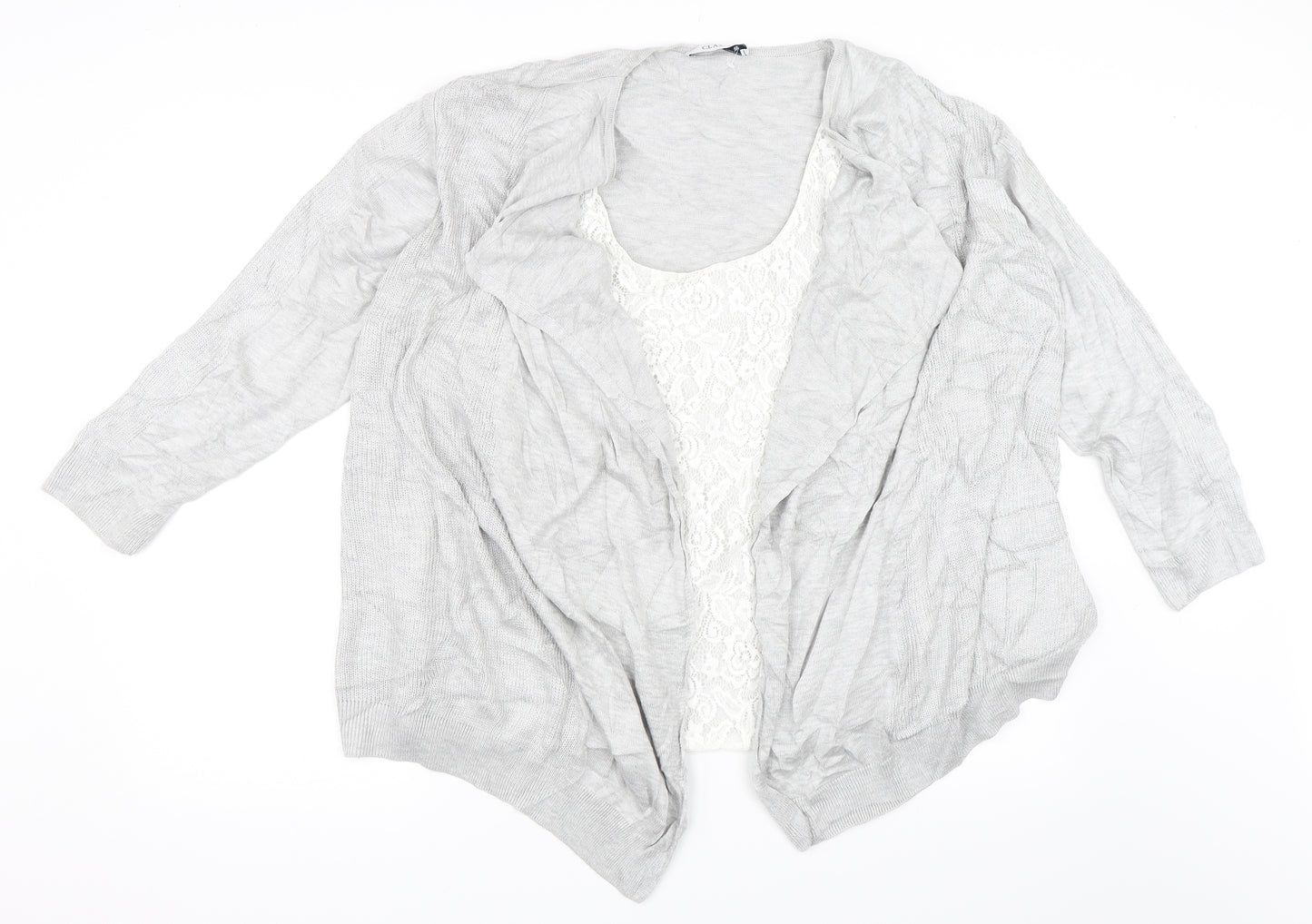 Marks and Spencer Womens Grey   Cardigan Jumper Size 20