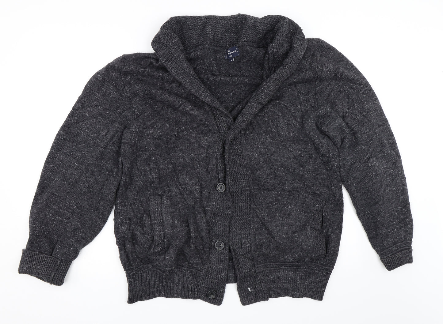 Marks and Spencer Mens Grey   Cardigan Jumper Size XL