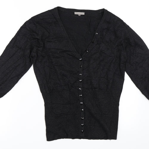 John Lewis Womens Black   Cardigan Jumper Size M