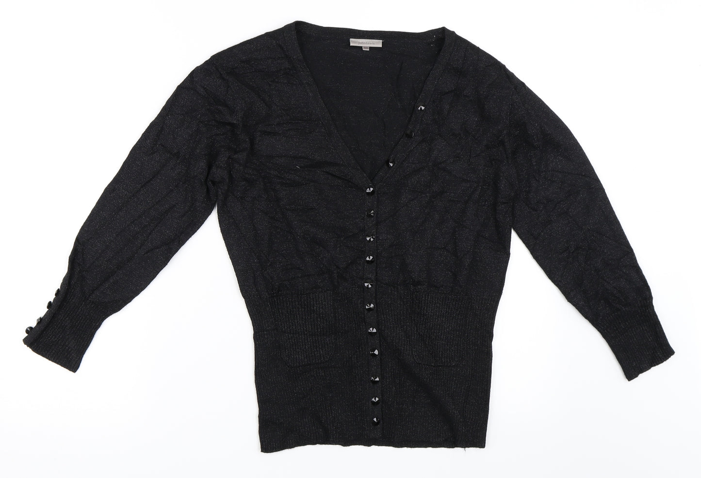John Lewis Womens Black   Cardigan Jumper Size M
