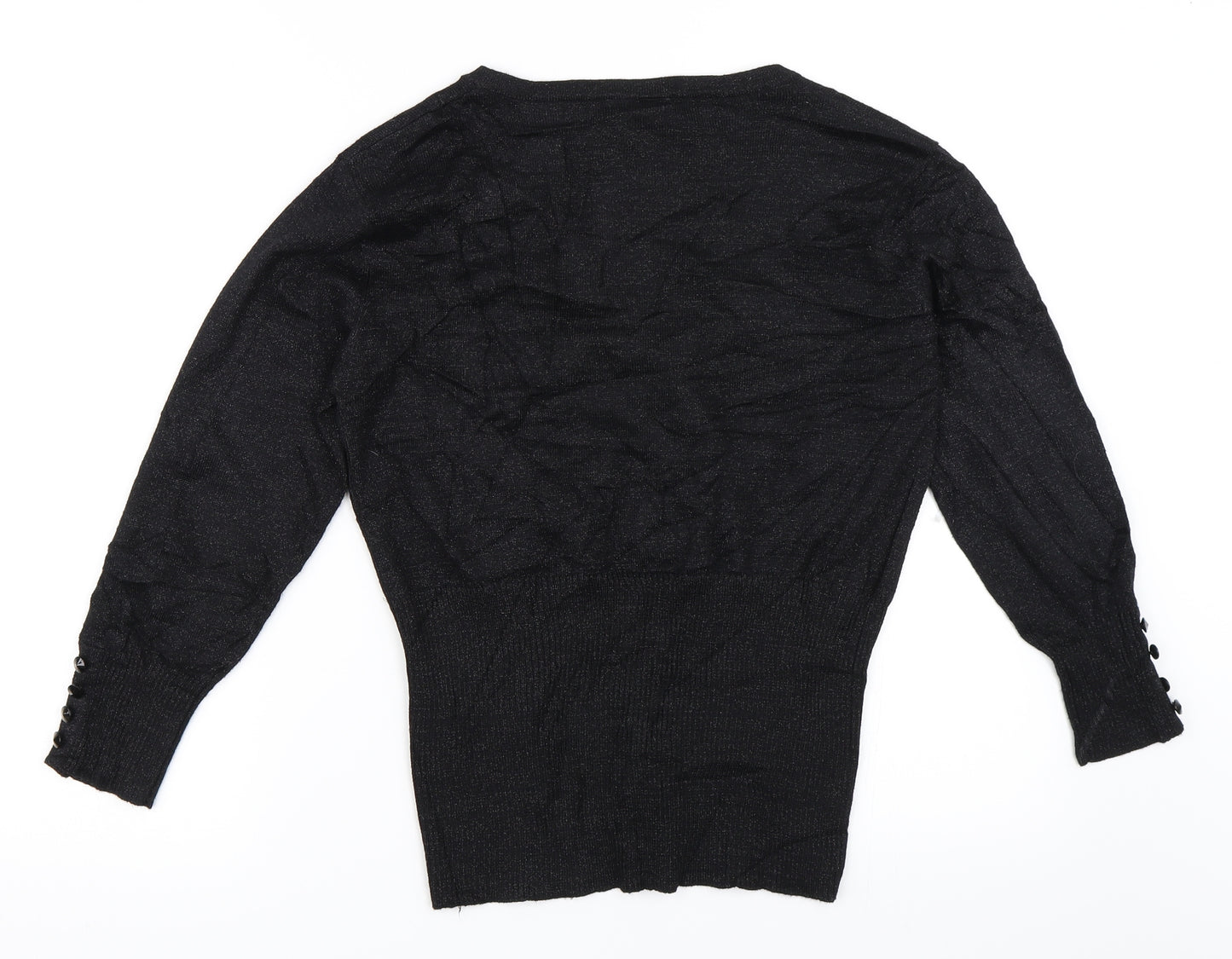 John Lewis Womens Black   Cardigan Jumper Size M