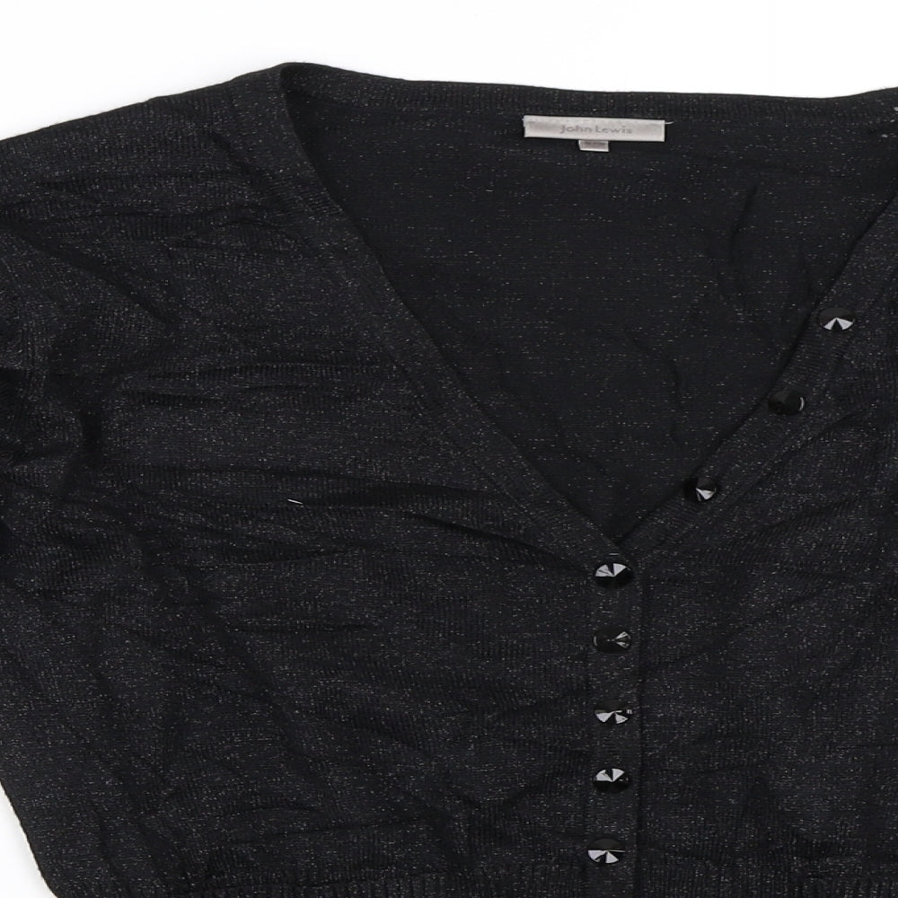 John Lewis Womens Black   Cardigan Jumper Size M