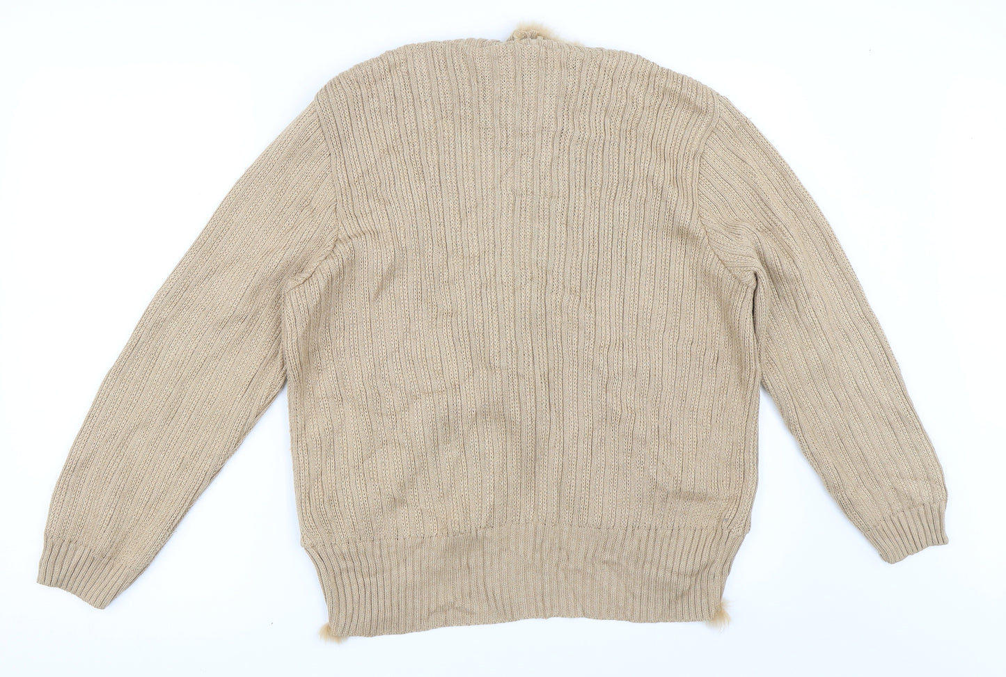 Mink City Womens Beige   Cardigan Jumper Size 38
