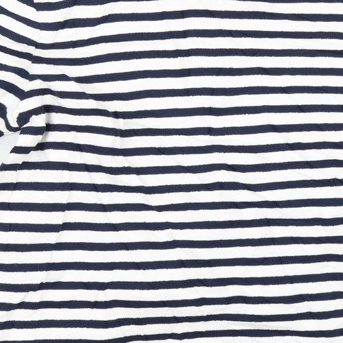 Marks and Spencer Womens White Striped  Pullover Jumper Size 6