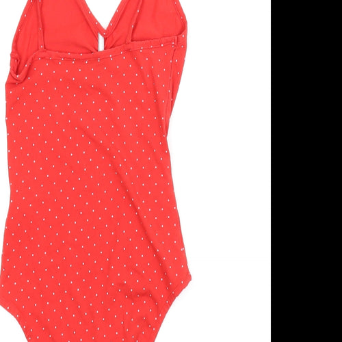Topshop Womens Red Polka Dot  Romper One-Piece Size 6