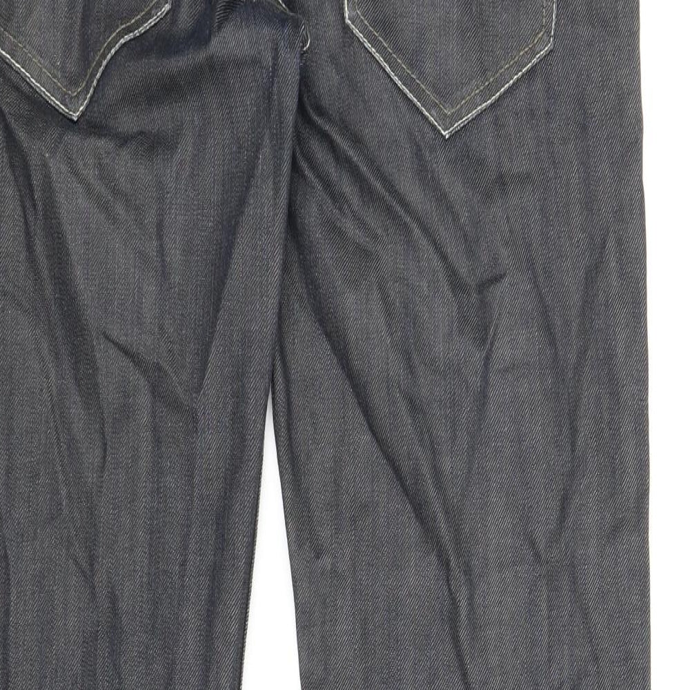 NEXT Mens Black  Denim Straight Jeans Size 32 in L30 in