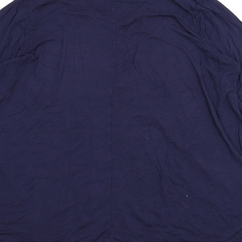 Yours Womens Blue Solid  Chemise Pyjama Top Size 20