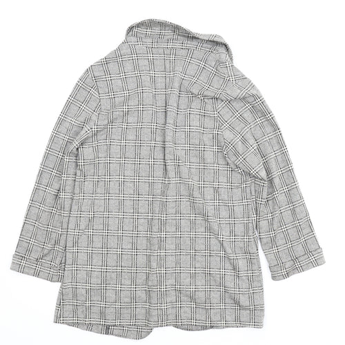 New Look Womens Grey Plaid  Jacket  Size 10