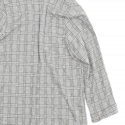 New Look Womens Grey Plaid  Jacket  Size 10