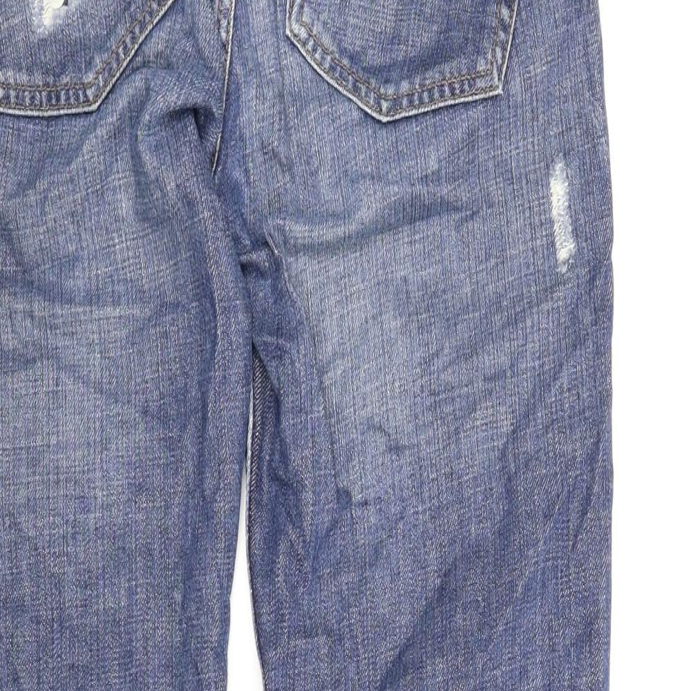 River Island Womens Blue  Denim Flared Jeans Size 10 L28 in