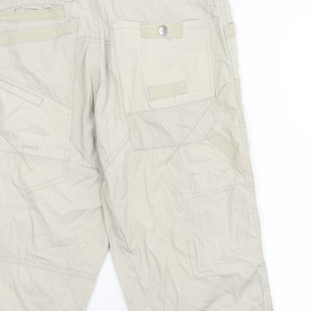 NEXT Mens Beige   Cargo Shorts Size 32 in