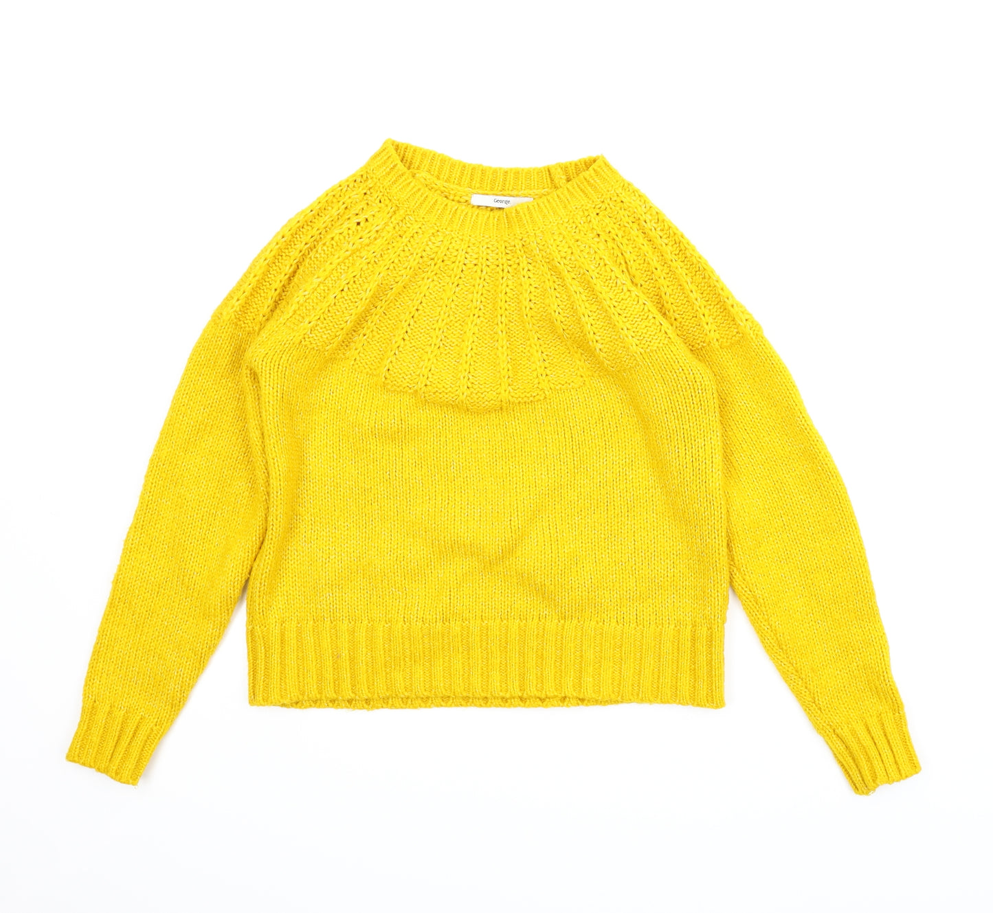 George Womens Yellow   Pullover Jumper Size S