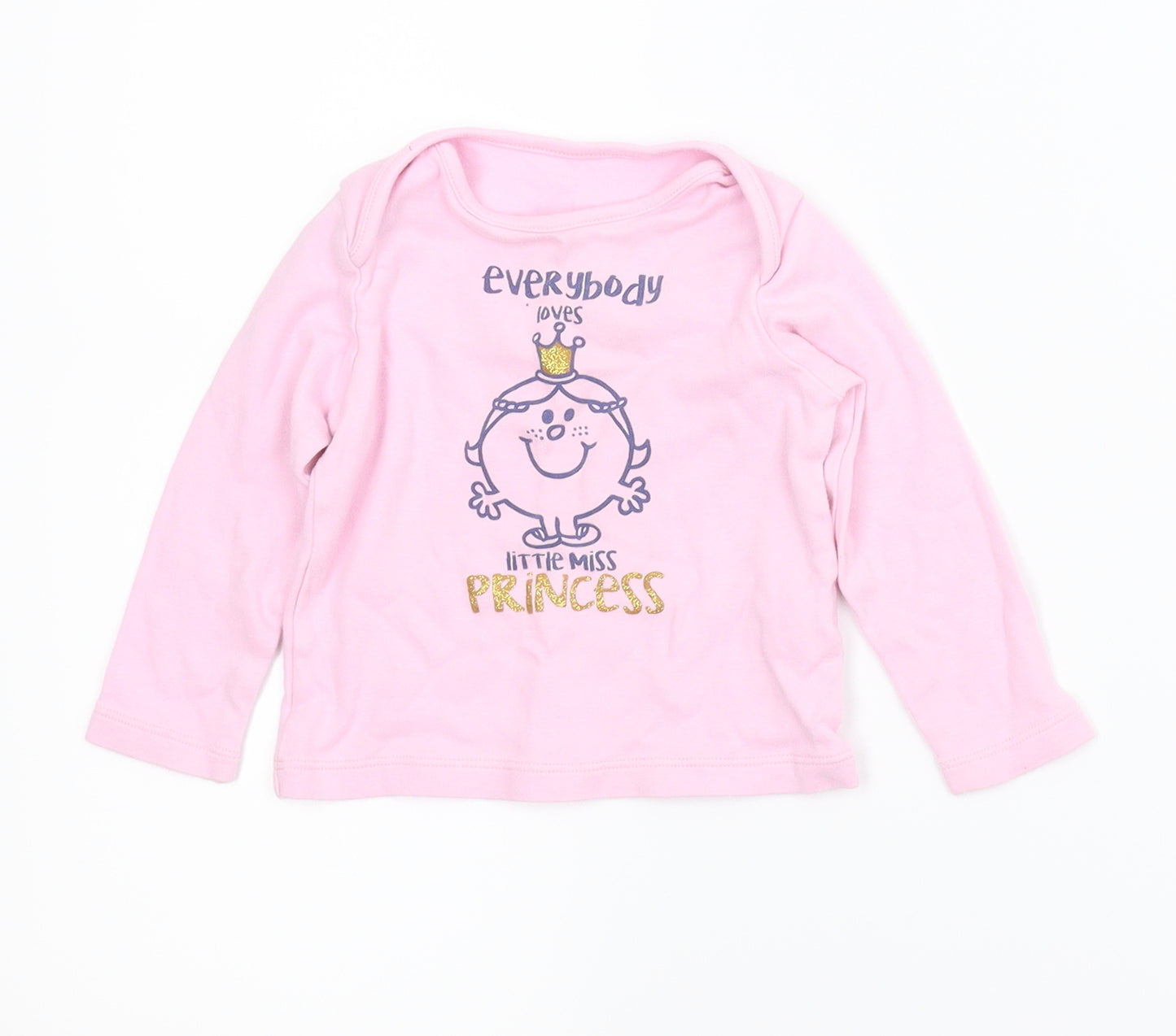 Mr Men Girls Pink   Basic T-Shirt Size 12-18 Months