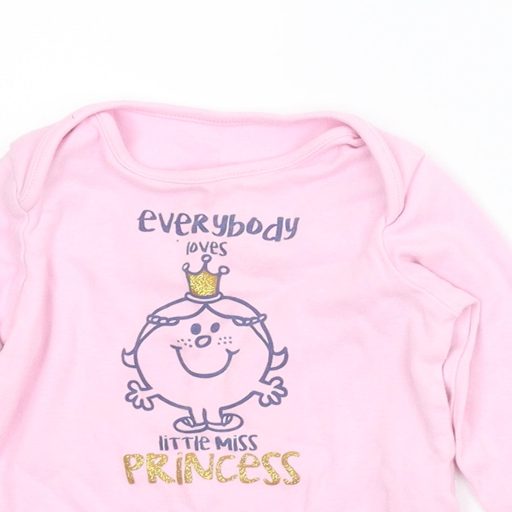 Mr Men Girls Pink   Basic T-Shirt Size 12-18 Months