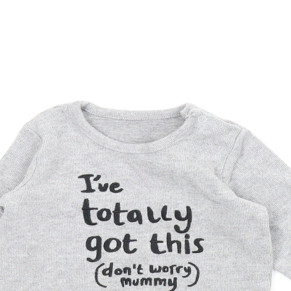 George Boys Grey   Pullover Jumper Size 6-9 Months