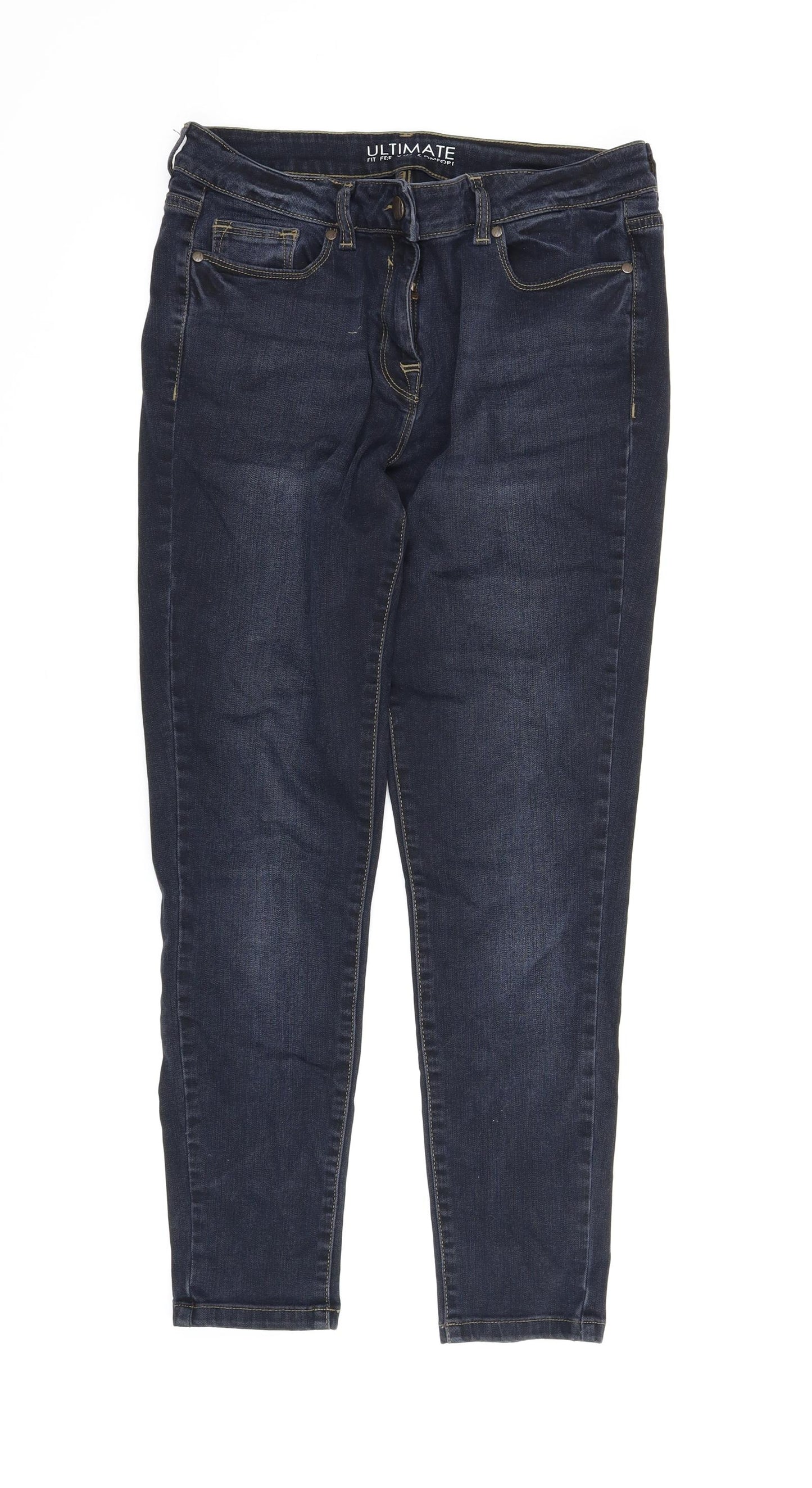 NEXT Womens Blue  Denim Skinny Jeans Size 14 L26 in