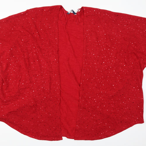 Isle Womens Red Polka Dot  Cardigan Jumper Size S