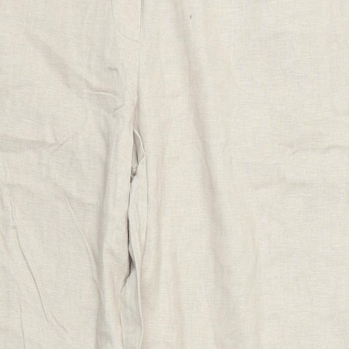 Marks and Spencer Womens Beige   Trousers  Size 16 L28 in