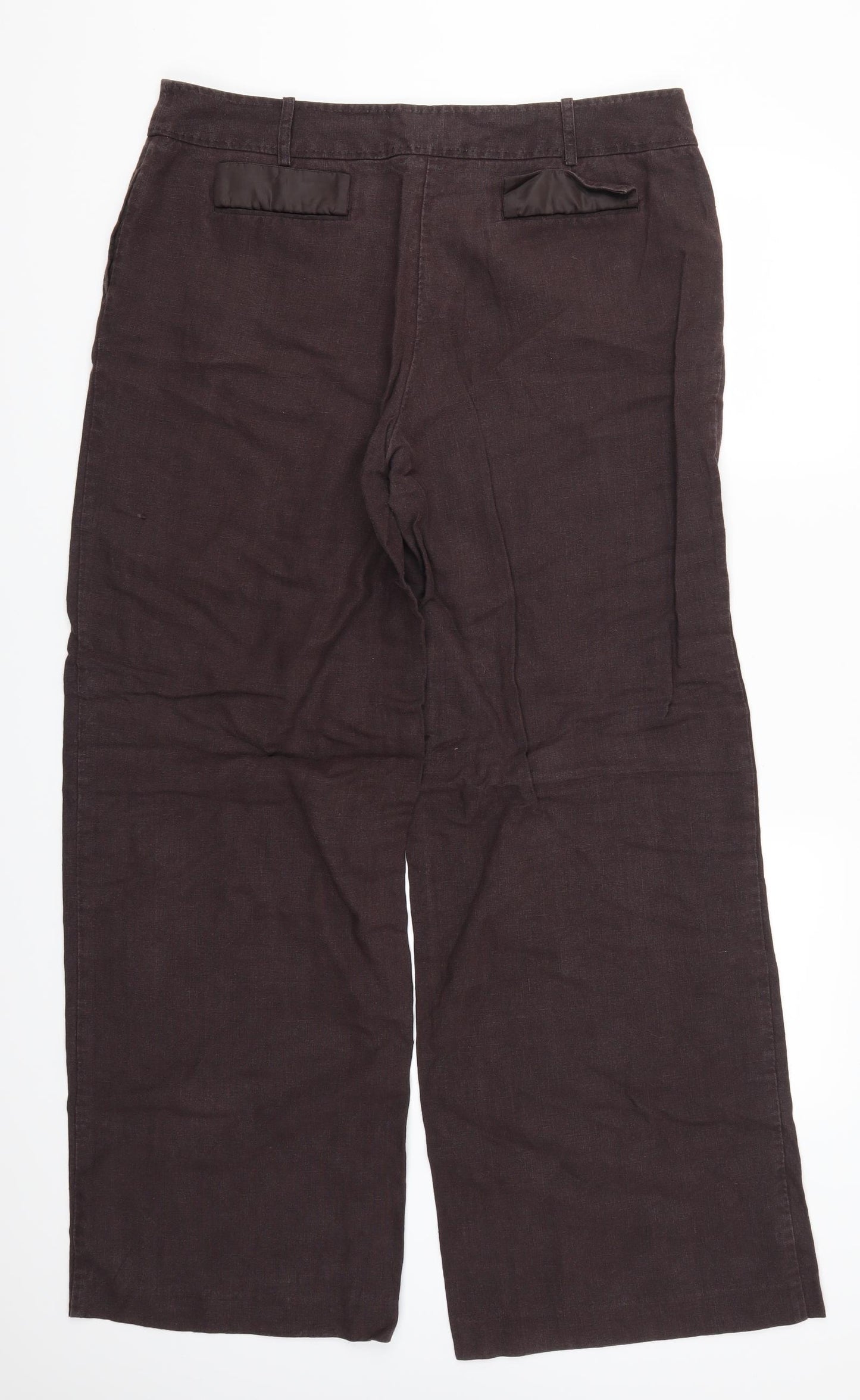 NEXT Womens Brown   Trousers  Size 16 L32 in
