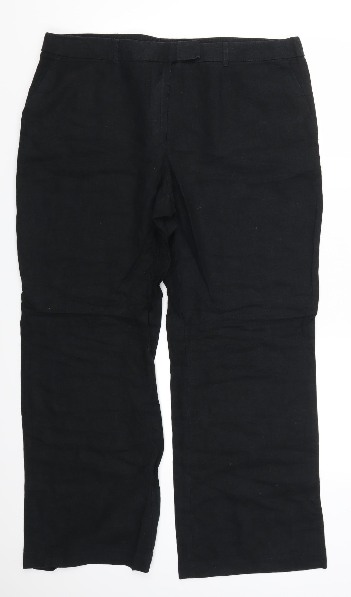 Preworn Womens Black   Trousers  Size 37 in L29 in