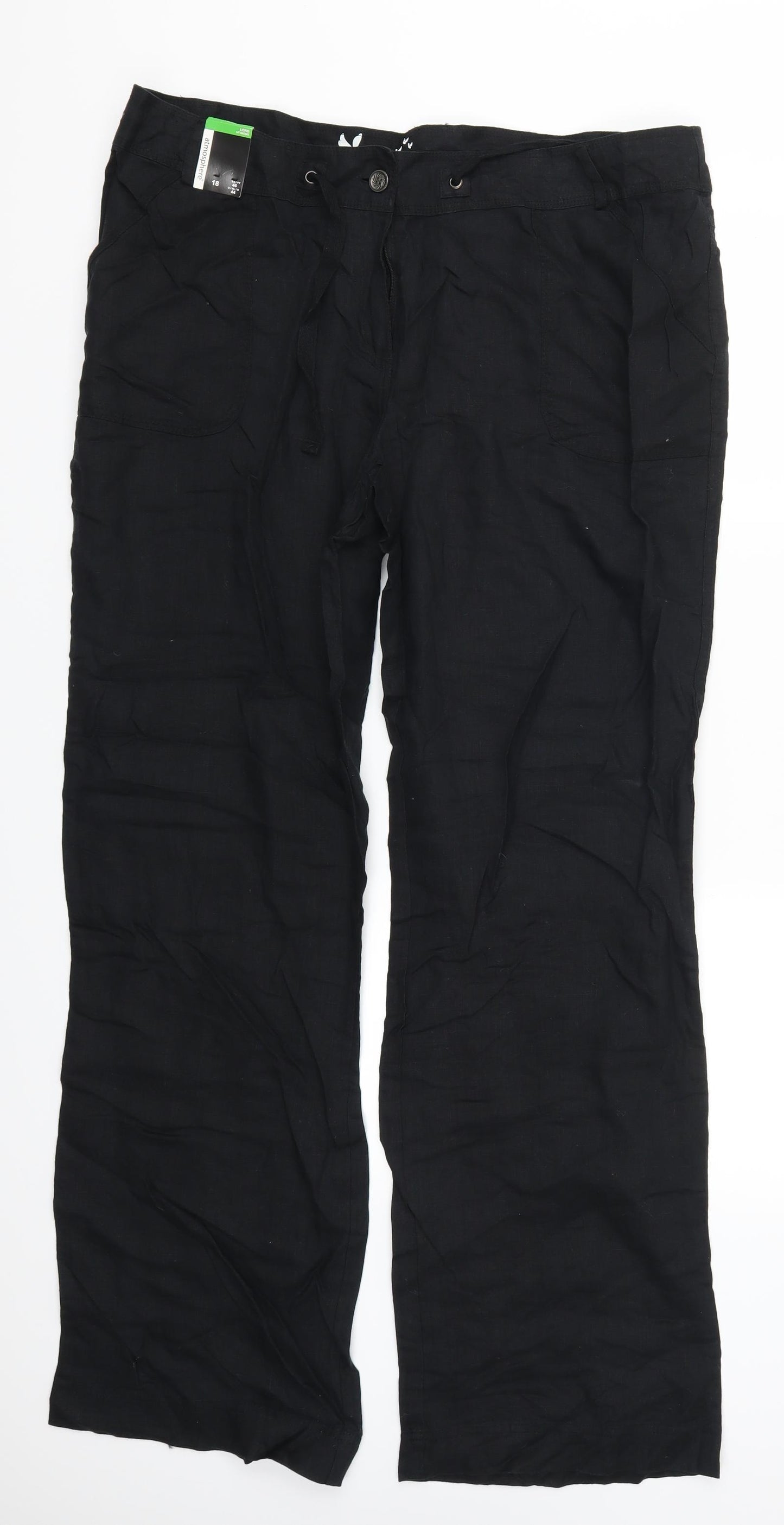 Atmosphere Womens Black   Trousers  Size 18 L34 in