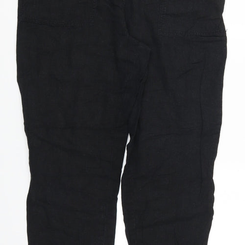 Papaya Womens Black   Trousers  Size 12 L27 in