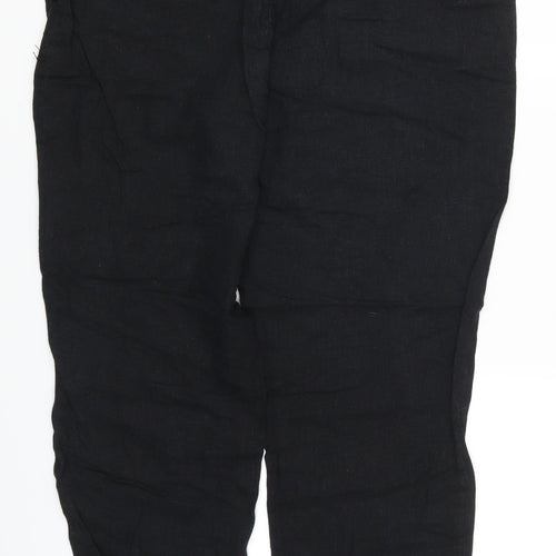 Papaya Womens Black   Trousers  Size 12 L27 in