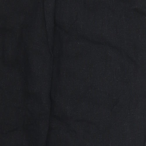 Papaya Womens Black   Trousers  Size 12 L27 in