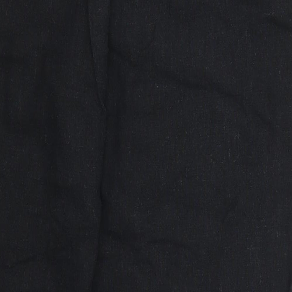 Papaya Womens Black   Trousers  Size 12 L27 in