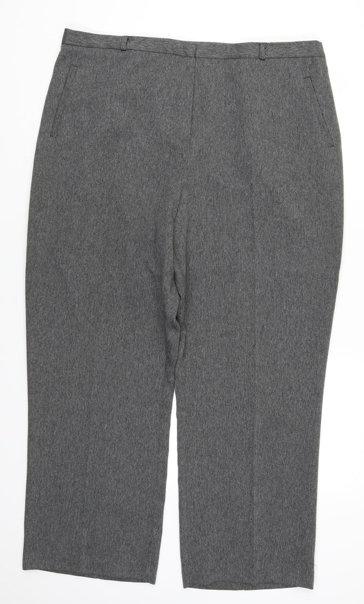 BHS Womens Grey Herringbone  Trousers  Size 20 L27.5 in