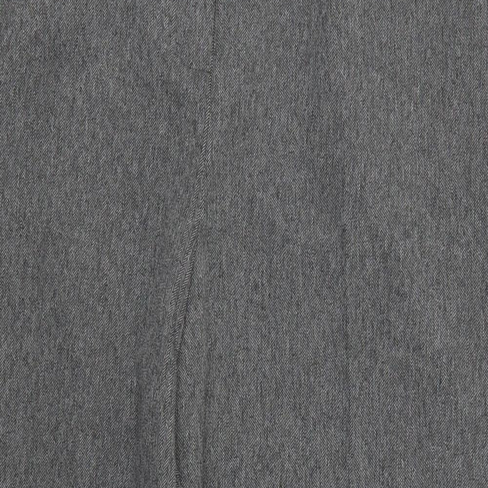 BHS Womens Grey Herringbone  Trousers  Size 20 L27.5 in