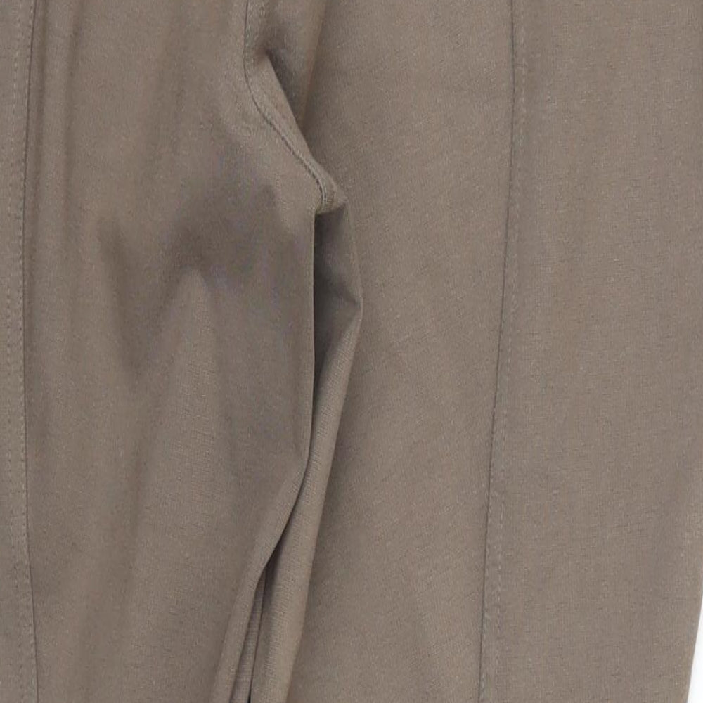 Fouganza Womens Brown   Cropped Trousers Size 34 in L26 in - Horse Riding
