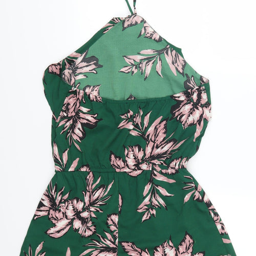 Atmosphere Womens Green Floral  Playsuit One-Piece Size 10 L3 in