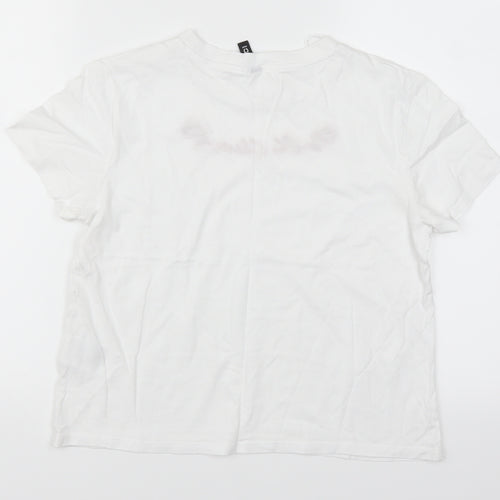 H&M Womens White   Basic T-Shirt Size S  - Oh Cherie