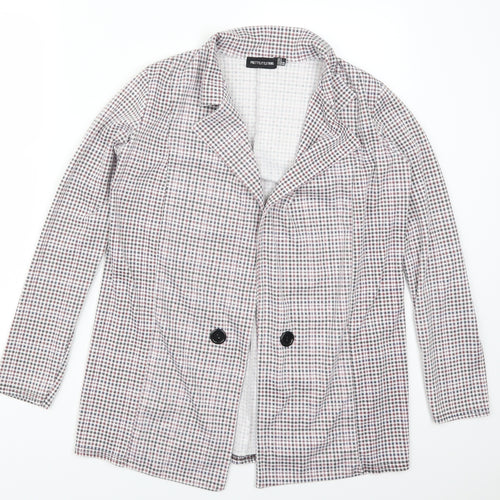 Pretty Little Thig Womens Red Houndstooth  Jacket  Size 8